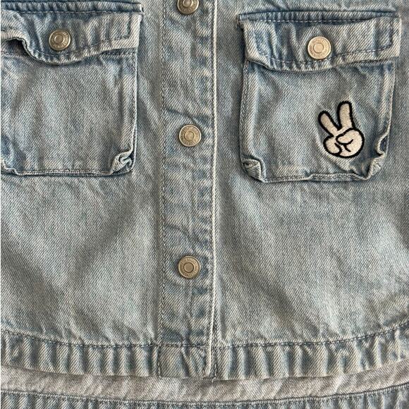 ZARA X DISNEY BABY Minnie Mouse Denim Jacket Size 18-24m - Picture 4 of 6